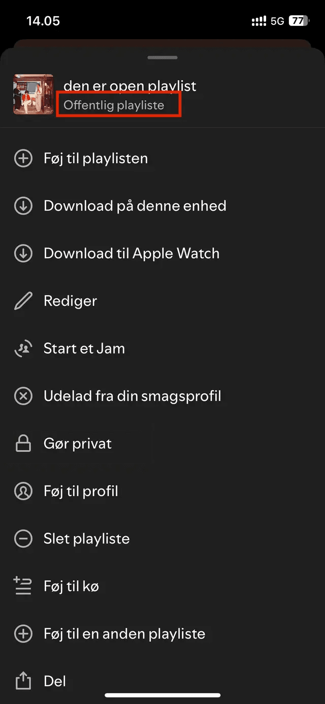 Playlist pronta